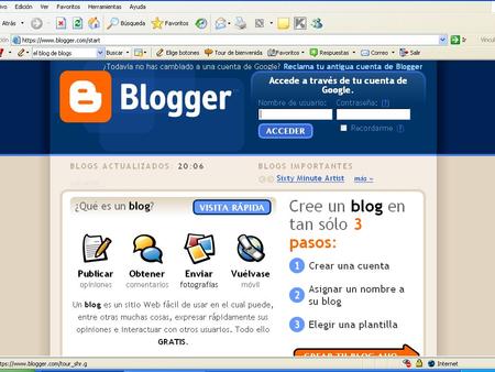 ¿QUE ES UN BLOG? Un blog, en español también una bitácora, es un sitio web periódicamente actualizado que recopila cronológicamente textos o artículos.