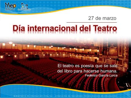 Día internacional del Teatro