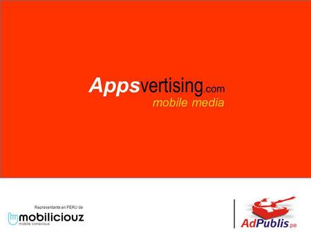 Mobile media Representante en PERU de Apps vertising. com.
