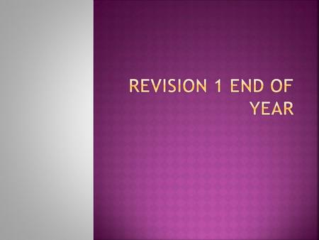 REVISION 1 END OF YEAR.