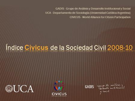 Índice Civicus de la Sociedad Civil