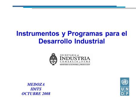 Instrumentos y Programas para el Desarrollo Industrial