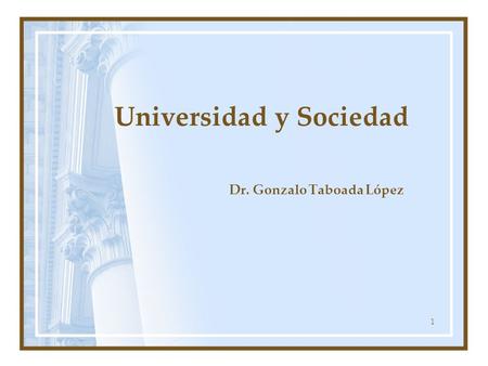 Universidad y Sociedad