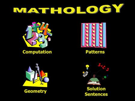 ComputationPatterns Geometry Solution Sentences. Computation What Is?Define Identify.