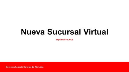 Nueva Sucursal Virtual