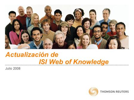 Actualización de ISI Web of Knowledge Julio 2008.