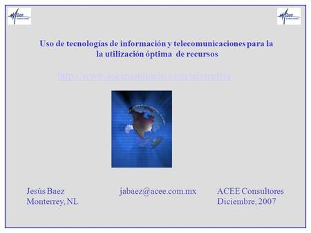 Uso de tecnologías de información y telecomunicaciones para la