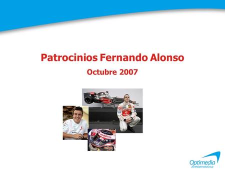 Patrocinios Fernando Alonso Octubre 2007. Ficha técnica del estudio.