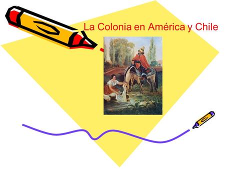 La Colonia en América y Chile