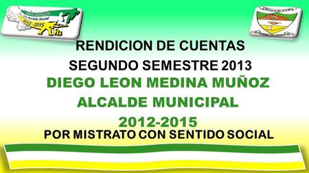 RENDICION DE CUENTAS SEGUNDO SEMESTRE 2013