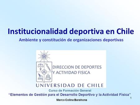 Institucionalidad deportiva en Chile