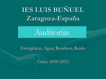 IES LUIS BUÑUEL Zaragoza-España