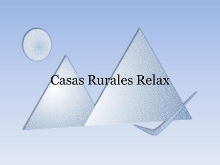 Casas Rurales Relax.