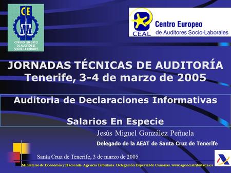 JORNADAS TÉCNICAS DE AUDITORÍA