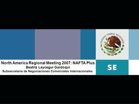 North America Regional Meeting 2007: NAFTA Plus