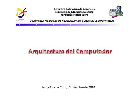 Arquitectura del Computador