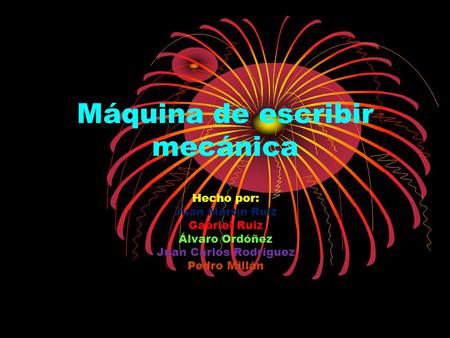 Máquina de escribir mecánica