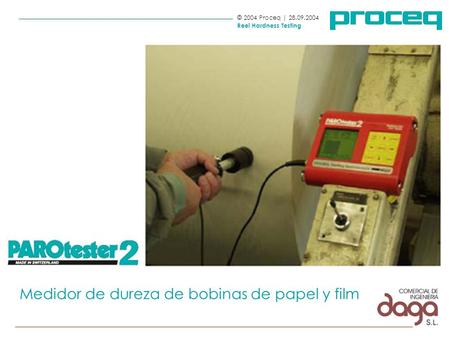 PAROtester 2 Medidor de dureza de bobinas de papel y film