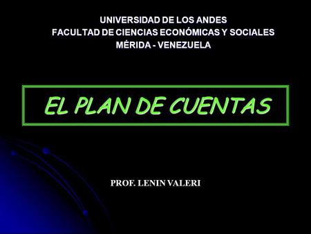 UNIVERSIDAD DE LOS ANDES FACULTAD DE CIENCIAS ECONÓMICAS Y SOCIALES