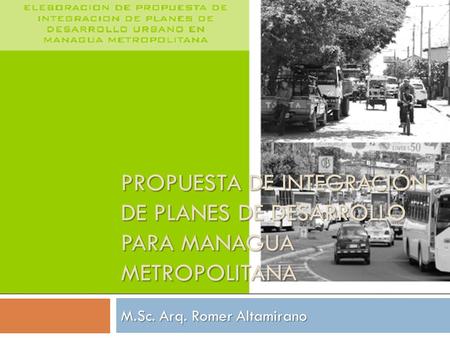 M.Sc. Arq. Romer Altamirano