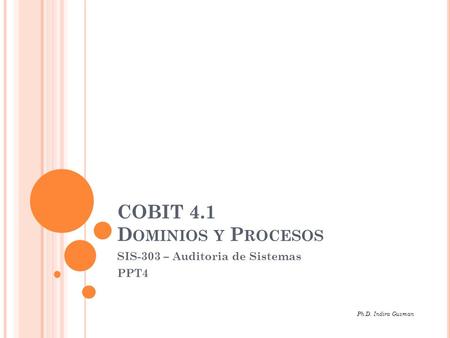 COBIT 4.1 Dominios y Procesos