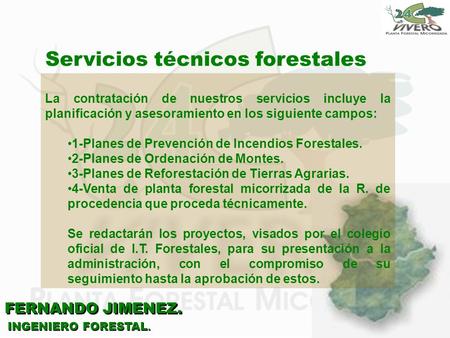 Servicios técnicos forestales