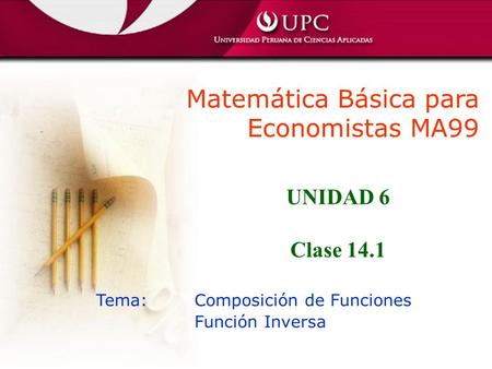 Matemática Básica para Economistas MA99
