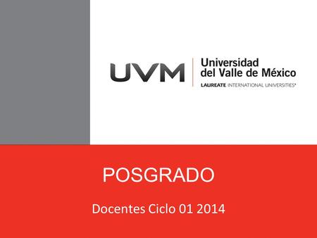 POSGRADO Docentes Ciclo 01 2014.