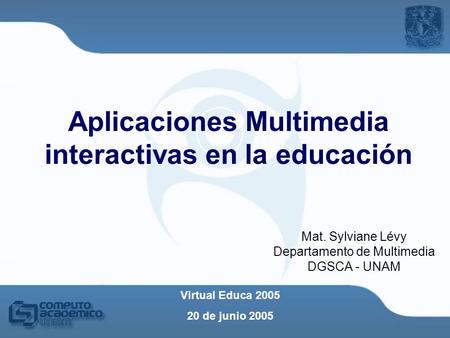 Aplicaciones Multimedia interactivas en la educación