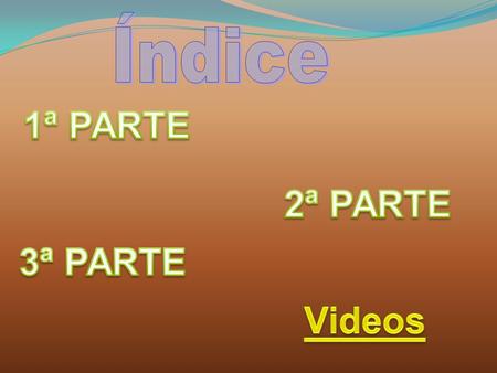 1ª PARTE 2ª PARTE 3ª PARTE Videos