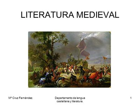 Departamento de lengua castellana y literatura.