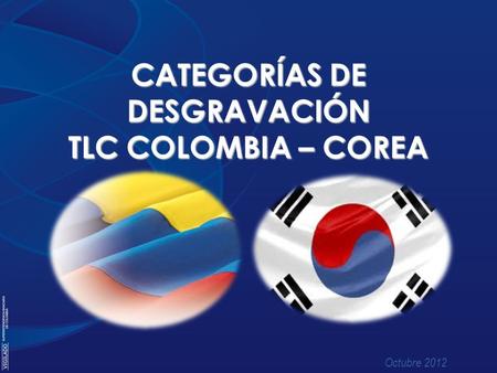CATEGORÍAS DE DESGRAVACIÓN TLC COLOMBIA – COREA