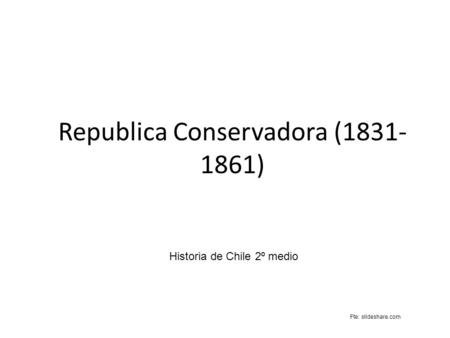 Republica Conservadora ( )