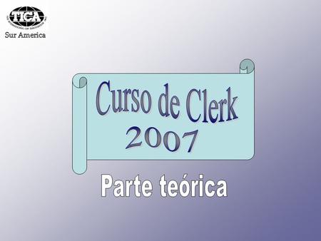 Curso a Cargo: Material preparado por: S. Cases Colaboradores: Material: Clerking Manual Show rules By Laws Judging Manual.