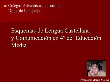 Esquemas de Lengua Castellana y Comunicación en 4º de Educación Media