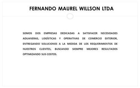 FERNANDO MAUREL WILLSON LTDA
