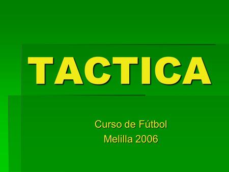 Curso de Fútbol Melilla 2006