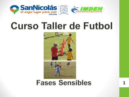 Curso Taller de Futbol Fases Sensibles.