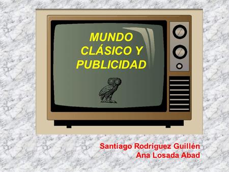 MUNDO CLÁSICO Y PUBLICIDAD