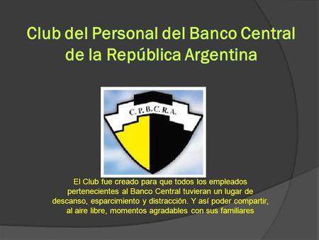 Club del Personal del Banco Central de la República Argentina