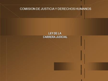 COMISION DE JUSTICIA Y DERECHOS HUMANOS