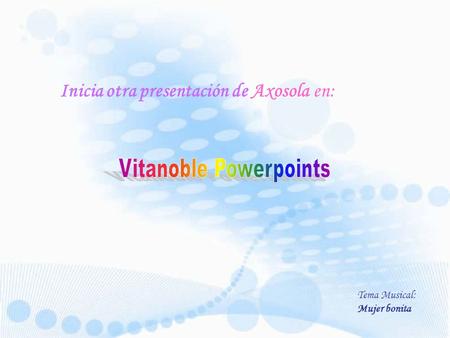 Vitanoble Powerpoints