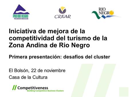 El Bolsón, 22 de noviembre Casa de la Cultura