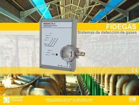 FIDEGAS Sistemas de detección de gases.