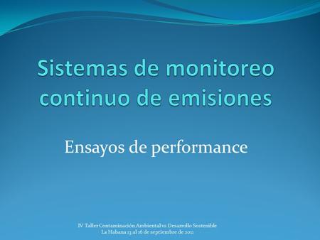 Sistemas de monitoreo continuo de emisiones