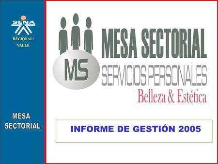 MESA SECTORIAL REGIONAL: VALLE INFORME DE GESTIÓN 2005.