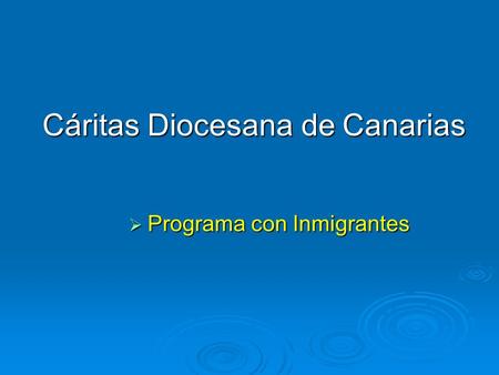 Cáritas Diocesana de Canarias