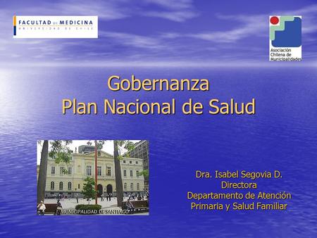 Gobernanza Plan Nacional de Salud