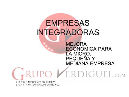 EMPRESAS INTEGRADORAS