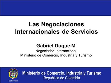 Las Negociaciones Internacionales de Servicios